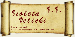 Violeta Velicki vizit kartica